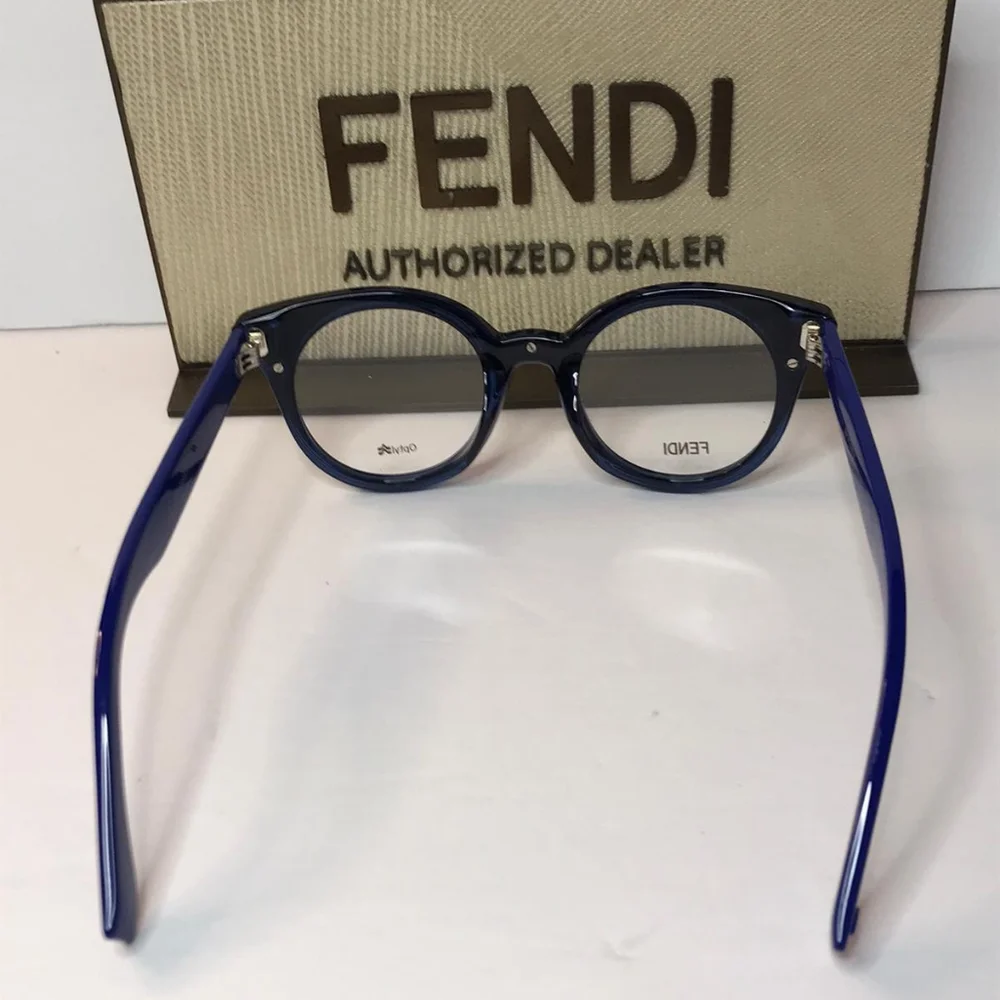 Original New FENDI WOMEN'S FF0198/F 47MM OPTICAL FRAMES IN BLUE